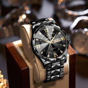 স্টাইলিশ ক্লাসিক মেনস ওয়াচ- ব্ল্যাক